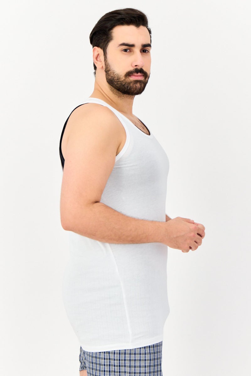 Tommy John Men 2 Pack Plain Undershirt, White - Image 3