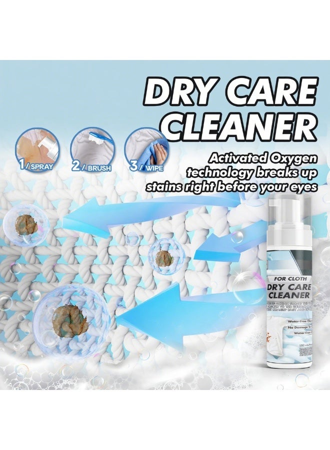 SYOSI مزيل البقع، مزيل البقع الجافة للملابس، مزيل بقع الحبر والزيت للأقمشة، يزيل العلامات المتجذرة بعمق، عامل تنظيف جاف للرغوة للمعاطف، منظف رغوي جاف (200 مل) - Image 4