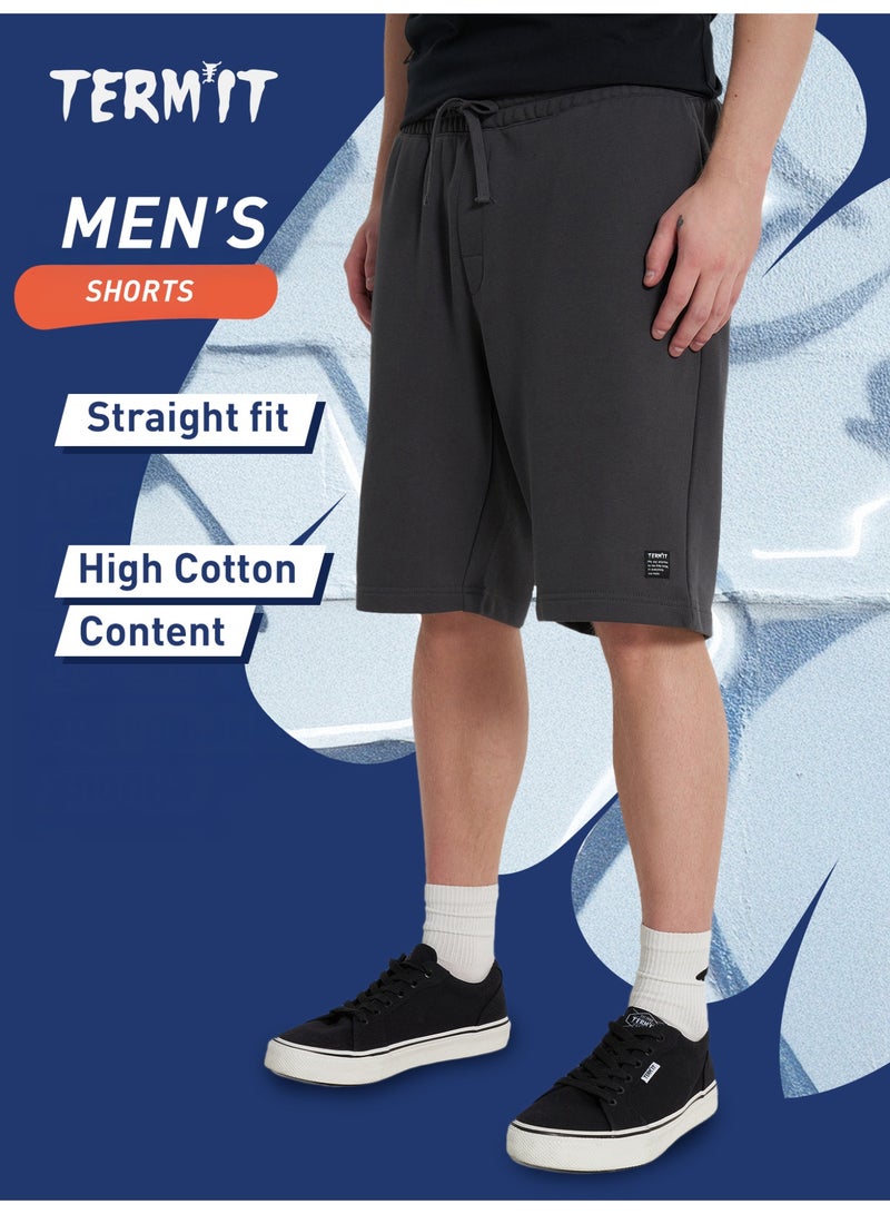 Termit شورتات رجالية رمادية داكنة EU 50، تيرميت، قماش قطن ناعم، قص مستقيم، 3 جيوب، مريحة لأنماط الحياة النشطة والارتداء اليومي - Image 2