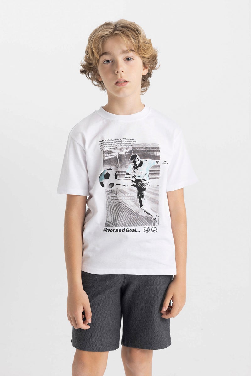 Boy Printed 2 Piece T-Shirt Shorts Set