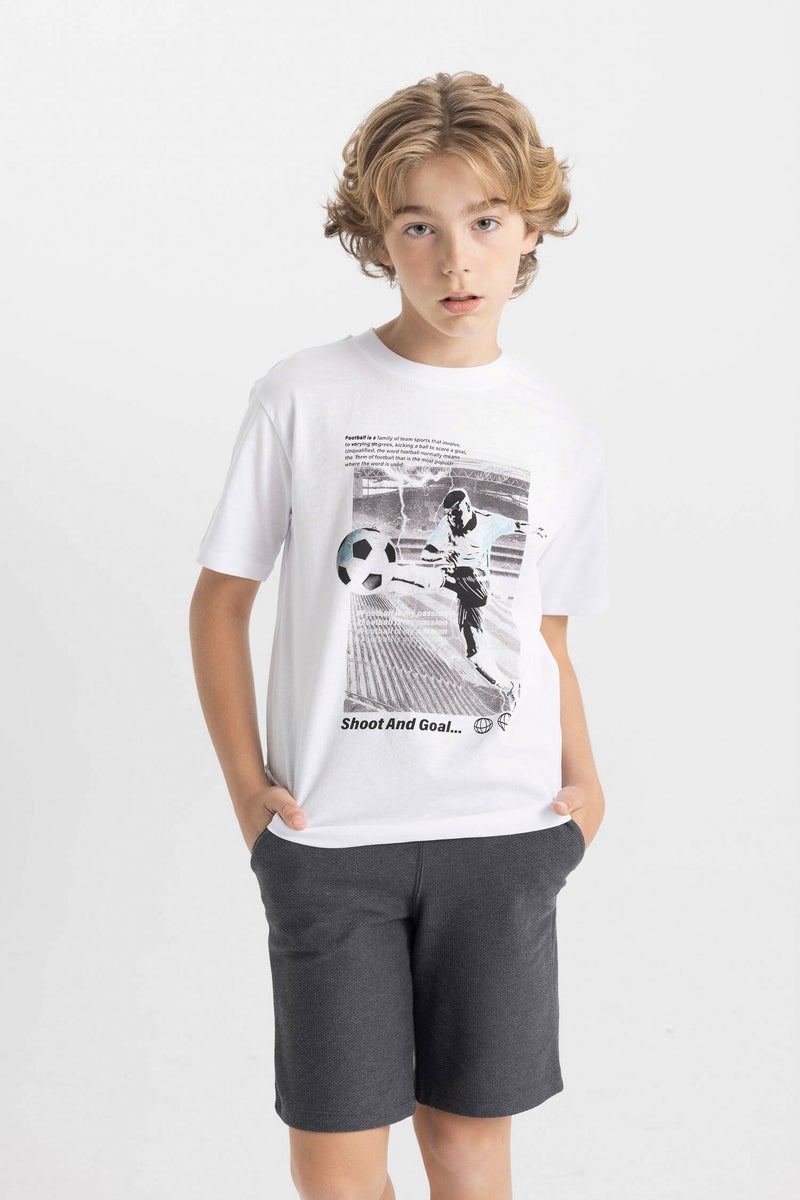 Boy Printed 2 Piece T-Shirt Shorts Set