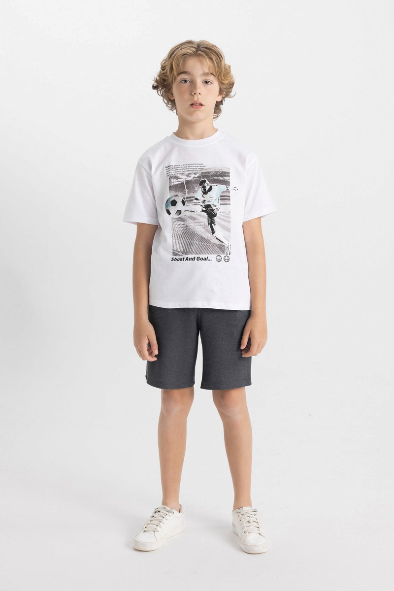 Boy Printed 2 Piece T-Shirt Shorts Set