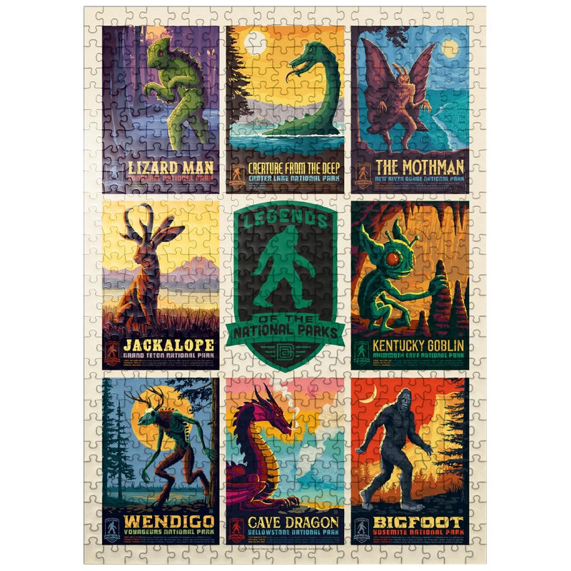 MyPuzzle.com MyPuzzle Legends of The National Parks MultiImage Print Edition 1 Vintage Poster Premium 500 Piece Jigsaw Puzzle for Adults - Image 2
