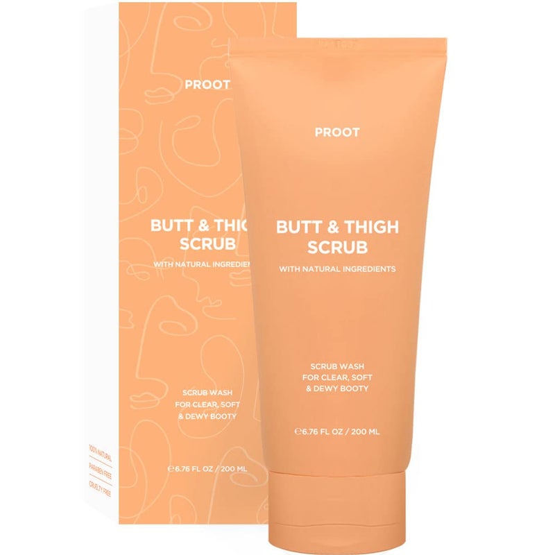 Proot Butt Scrub Wash  Booty Scrub Body Exfoliator for Acne Ingrown Hair Bikini  Razor Bump  Exfoliating Butt Scrub for All Skin Type  Butt Scrub Wash for Body Acne and Razor Bump  Butt Acne Scrub