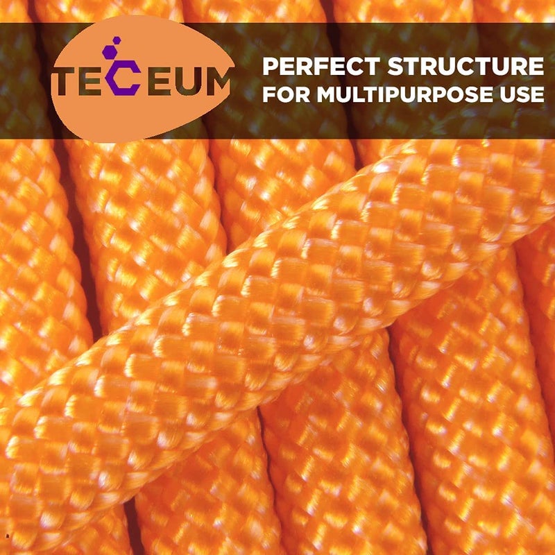 TECEUM Paracord Type III 550 Apricot â€“ 100 ft â€“ 4mm â€“ Tactical Rope MIL-SPEC â€“ Outdoor para Cord â€“Camping Hiking Fishing Gear and Equipment â€“ EDC Parachute Cord â€“ Strong Survival Rope - Image 5