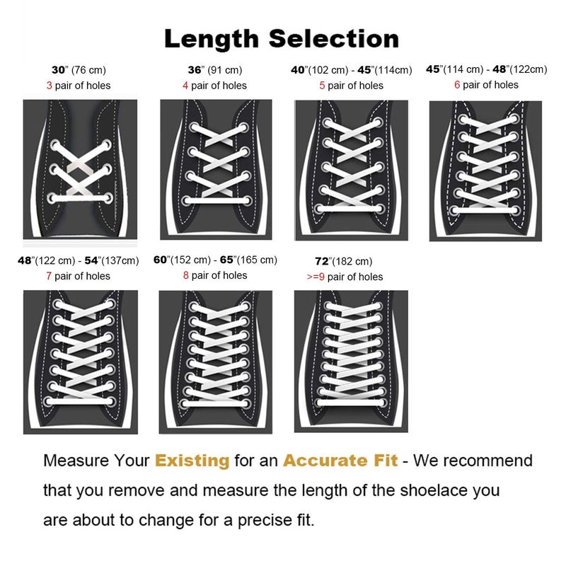 Stepace [2 Pairs Flat Shoe Laces for Sneakers 5/16" Width 30"-72" Length 26 Color Shoelaces Black 40"(102 cm) - Image 5
