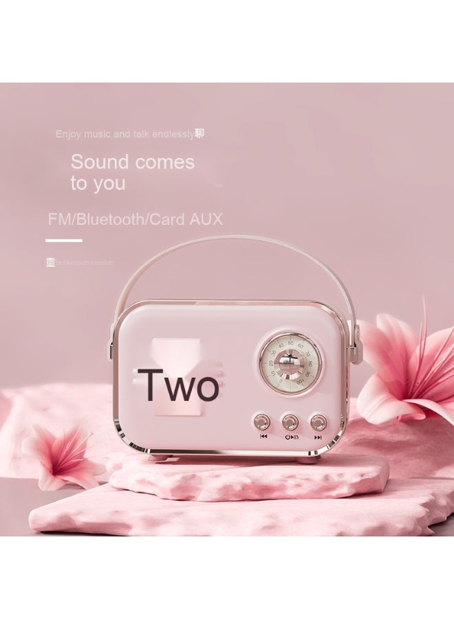 NIBEMINENT Creative Retro Radio Bluetooth Speaker Portable Phone Subwoofer Retro Usb Mini American Speaker  - Image 1