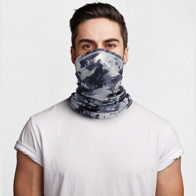 Doerix Neck Gaiter Face Mask Reusable, Cloth Face Masks Bandana Balaclava Cover Scarf Shield - Image 2