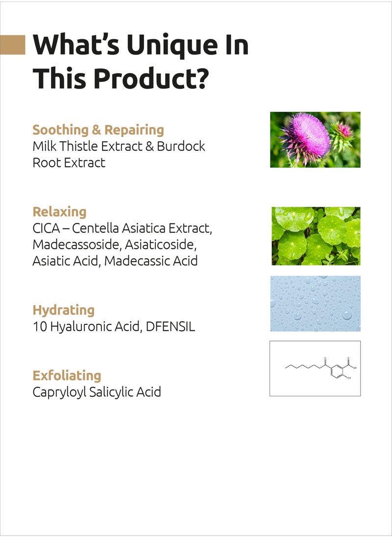 Banobagi Milk Thistle Repair Foam Cleanser, Sensitive, Hydrating with CICA, Hyaluronic Acid, Salicylic Acid for Exfoliation 120ml  - Image 3