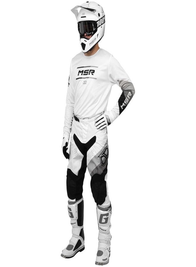 MSR™ Axxis Proto MTB Mountain Bike Dirt Bike Motocross MX BMX Outdoor Sports ATV UTV Powersports Riding Gloves for Men and Women Small White - Image 3