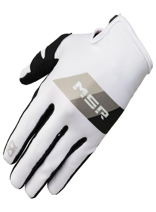 MSR™ Axxis Proto MTB Mountain Bike Dirt Bike Motocross MX BMX Outdoor Sports ATV UTV Powersports Riding Gloves for Men and Women Small White - Image 1