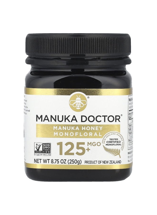 Manuka Doctor Manuka Doctor, Monofloral Manuka Honey, MGO 125+, 8.75 oz (250 g)  - Image 1