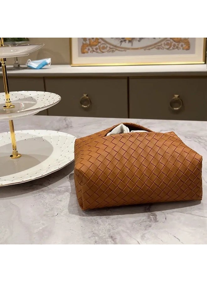 2Pcs Tissue Box Cover PU Leather Tissue Holder Square Facial Tissue Case Facial Paper Organizer Dispenser - Image 5