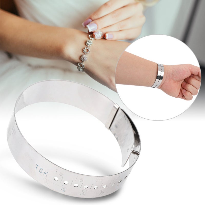 Bracelet Measuring Gauge Wrists Adjustable Sizing Tool 15~23cm Ring Adjuster Stainless Steel - Image 5