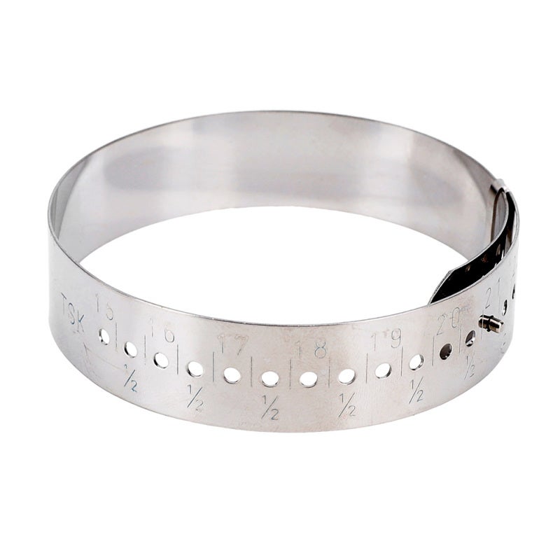 Bracelet Measuring Gauge Wrists Adjustable Sizing Tool 15~23cm Ring Adjuster Stainless Steel - Image 1