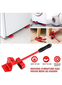KHVIRJA KHVIRJA Heavy Duty Furniture Lifter Mover Tool Set Furniture Moving Roller Wheel Set for Washing Machines FridgeSofa Wardrobes Adjustable Height  - Image 2
