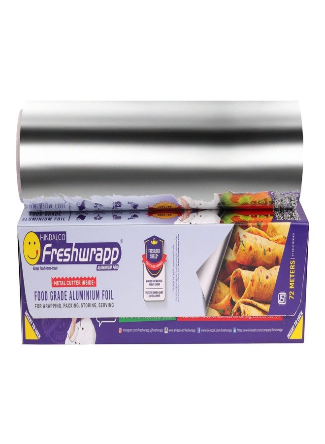 Freshwrapp Hindalco Aluminium Foil 72 Meters, 11microns | Food Packing, Wrapping, Storing and Serving - Image 4