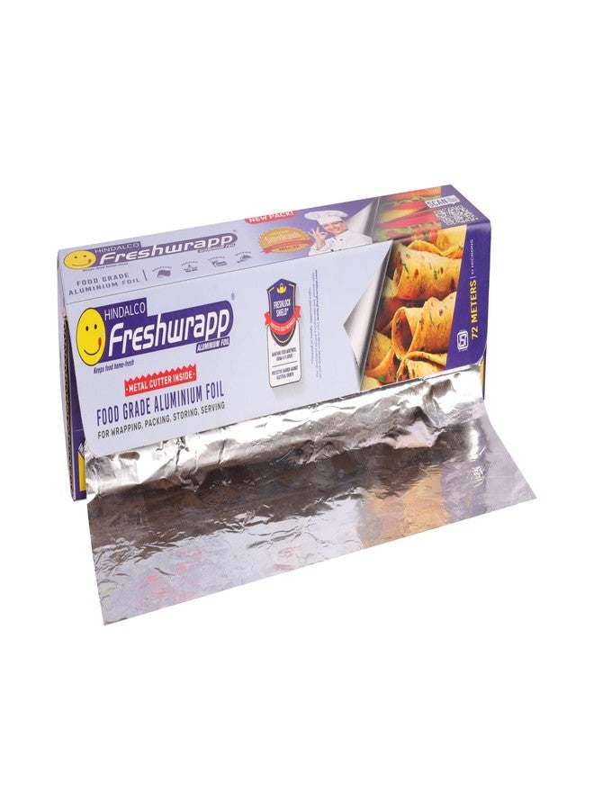 Freshwrapp Hindalco Aluminium Foil 72 Meters, 11microns | Food Packing, Wrapping, Storing and Serving - Image 3
