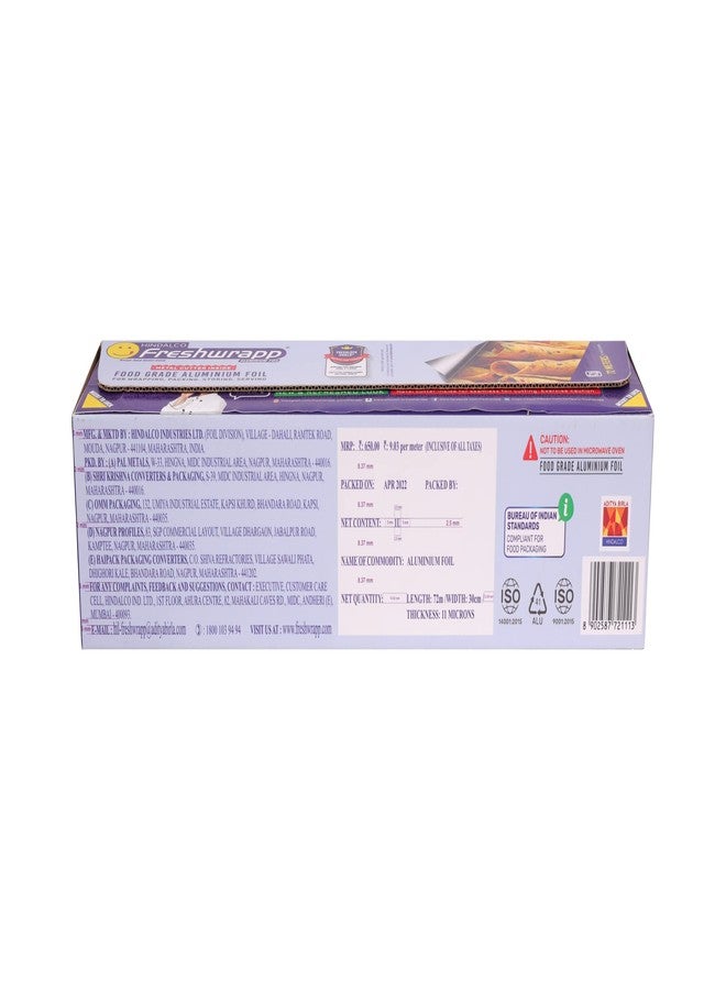 Freshwrapp Hindalco Aluminium Foil 72 Meters, 11microns | Food Packing, Wrapping, Storing and Serving - Image 5