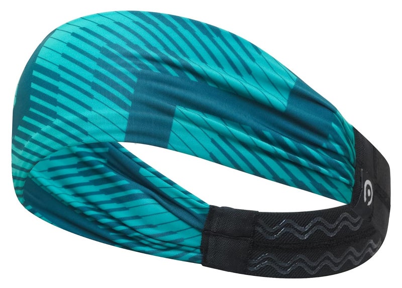 Coreteq Printed Multifunction Sports Sweatband Headband with Silicon Elastic Band Anti-Slip Men and Women (Ziggy Green) - Image 1