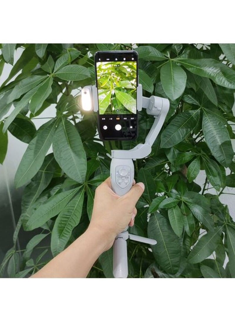 Generic - L7CPro Plus 3-axis Foldable Handheld 360⁰ Rotate AI Facial Intelligent Tracking Smartphone Stabilizer Gimbal With Sensor Fill Light & Stand - Image 1