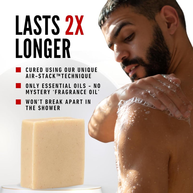 The Black Stuff All Natural Bar Soap for Men Handmade Cold Process Soaps with Organic Ingredients and Essential Oils Mens Soap for Daily Use Galway Bay Rum Body Soap - Image 3