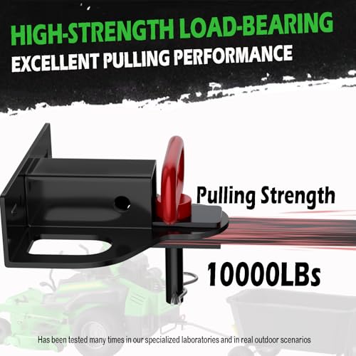 OGYE Upgraded Zero Turn Lawn Mower Hitch with 2 Receiver 6mm Thicker Heavy Duty Steel Bolt On Trailer Hitch Receivers Compatible with Many Models Lawn Mower Tractor Trailer Golf Cart ATV Etc - Image 5