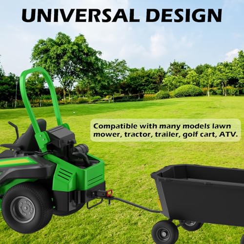 OGYE Upgraded Zero Turn Lawn Mower Hitch with 2 Receiver 6mm Thicker Heavy Duty Steel Bolt On Trailer Hitch Receivers Compatible with Many Models Lawn Mower Tractor Trailer Golf Cart ATV Etc - Image 3