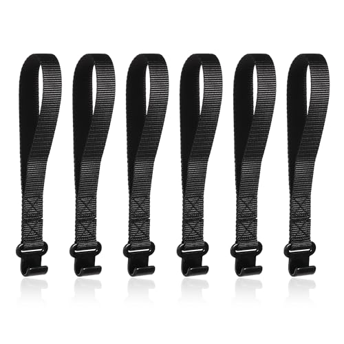 SAVITA 6pcs Rooftop Cargo Tie Down Hook Straps, Car Roof Cargo Carrier Door Hooks Car Door Hook Straps, Attaches to Car Door Frame, Car Door Cargo Hooks for Most Cars, Strapping Any Car Roof Luggage - Image 1