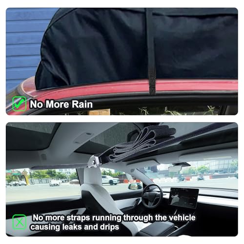 SAVITA 6pcs Rooftop Cargo Tie Down Hook Straps, Car Roof Cargo Carrier Door Hooks Car Door Hook Straps, Attaches to Car Door Frame, Car Door Cargo Hooks for Most Cars, Strapping Any Car Roof Luggage - Image 5