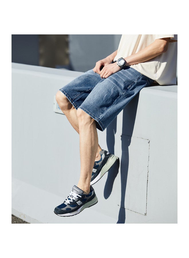 TonLion Men's Denim Shorts, Men's Jeans Shorts, Loose Fit Summer Thin Casual Denim Shorts For Men, Wide Leg Denim Shorts - Image 4