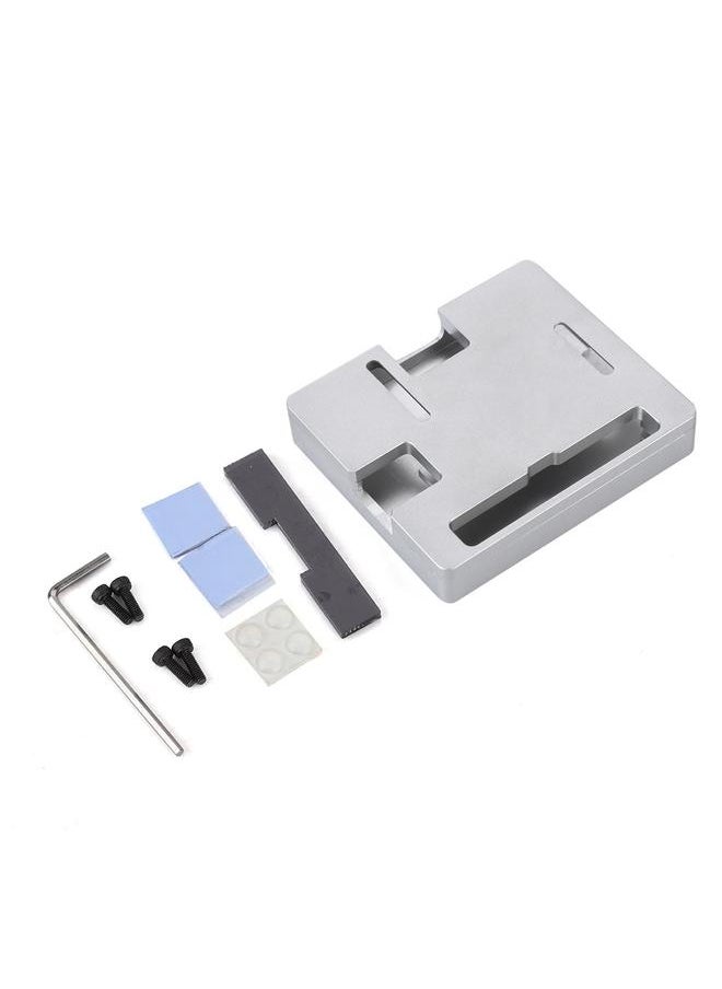 Thoraya Ultra-thin Aluminum Alloy CNC Case Portable Box for Raspberry Pi 3A Cooling Heatsink Silver  - Image 1