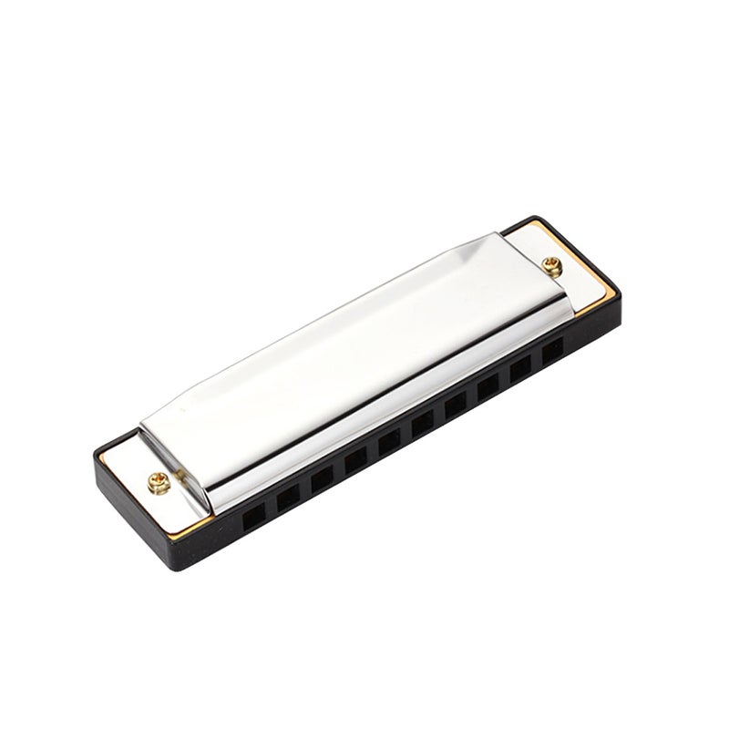 10 Holes Children Harmonica Stainless Steel Chromatics Harmonica Mouth Organ Harp - Image 1