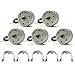 EUDAX Mini Generator Motors 3V12V DC Motor Electric Motor for DIY Toys Wind Turbine Generator Hand Cranked Power Generator Model Metal Motor Holder - Image 2