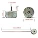 EUDAX Mini Generator Motors 3V12V DC Motor Electric Motor for DIY Toys Wind Turbine Generator Hand Cranked Power Generator Model Metal Motor Holder - Image 3