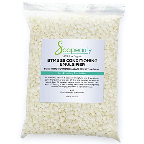 Soapeauty سوبيوتي BTMS254 أونصة  مرطب مستحلب لصنع منتجات العناية بالشعر والعناية بالبشرة والعلاج الذي يترك على الشعر  بيهينتريمونيوم ميثوسلفات كيتريل كحول 25  4 أونصات - Image 2