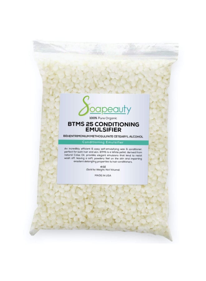 Soapeauty سوبيوتي BTMS254 أونصة  مرطب مستحلب لصنع منتجات العناية بالشعر والعناية بالبشرة والعلاج الذي يترك على الشعر  بيهينتريمونيوم ميثوسلفات كيتريل كحول 25  4 أونصات - Image 3