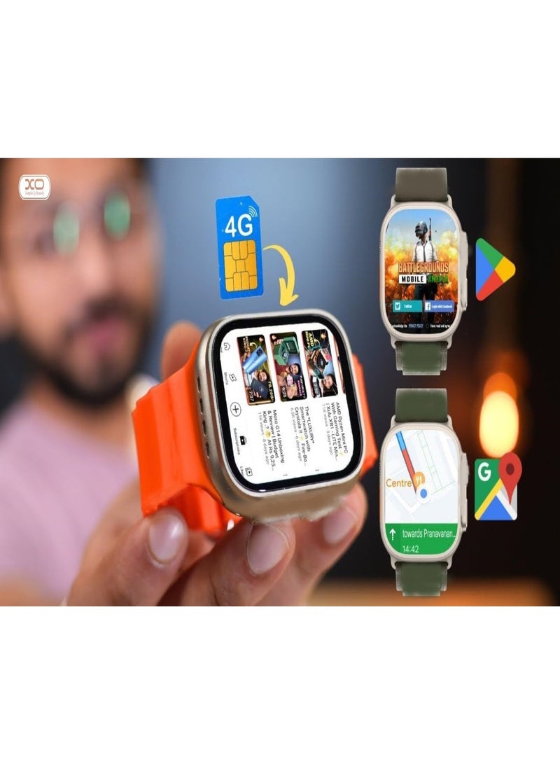 MODIO ST11 3 Pairs Straps  Android Smart Watch 64GB – 4G/5G LTE SIM Card Watch with AMOLED Display, Fitness & Sports Tracker, Wi-Fi, GPS, TikTok/Instagram Support, Android OS Smartwatch for Men & Women - Image 5