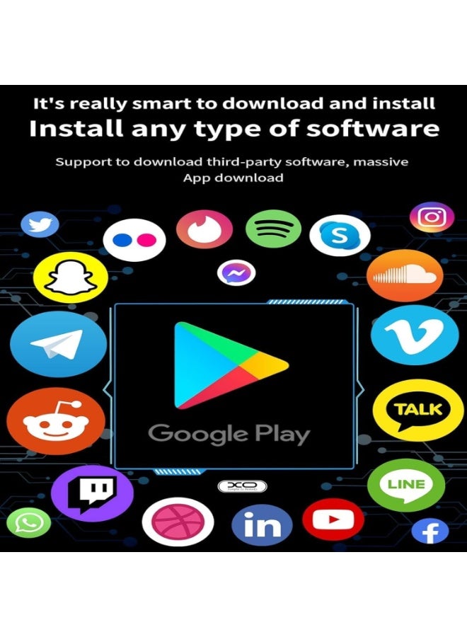 MODIO ST11 3 Pairs Straps  Android Smart Watch 64GB – 4G/5G LTE SIM Card Watch with AMOLED Display, Fitness & Sports Tracker, Wi-Fi, GPS, TikTok/Instagram Support, Android OS Smartwatch for Men & Women - Image 4