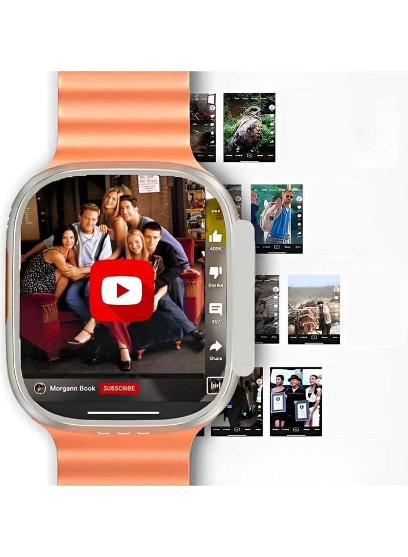 MODIO ST11 3 Pairs Straps  Android Smart Watch 64GB – 4G/5G LTE SIM Card Watch with AMOLED Display, Fitness & Sports Tracker, Wi-Fi, GPS, TikTok/Instagram Support, Android OS Smartwatch for Men & Women - Image 3