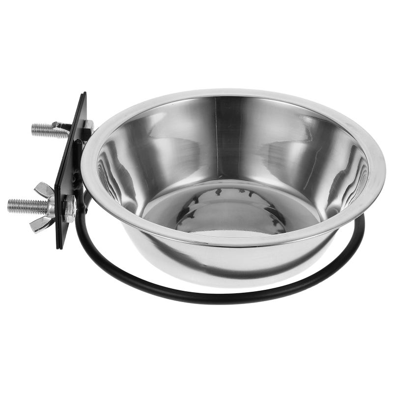 Wall Mounted Elevated Pet Feeder Stainless Steel Bowls Large Size For Dogs And Cats - Image 2
