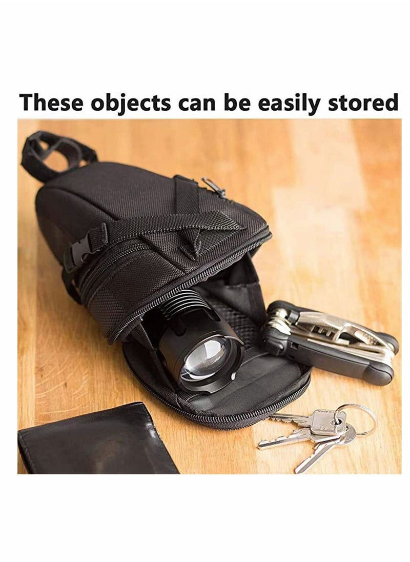 Y&D Bicycle Saddle Bag Bike for spares and personal items. Best carrying safely securely, keeps phone, keys wallet dry conveniently out of the way  - Image 5