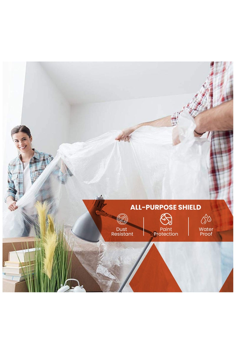 Duravel Duravel Masking Sheet Dust Film, 4x5m, 6 Microns, Indoor/Outdoor Protection Cover for Paint and Dust Visit the Duravel Store  - Image 4