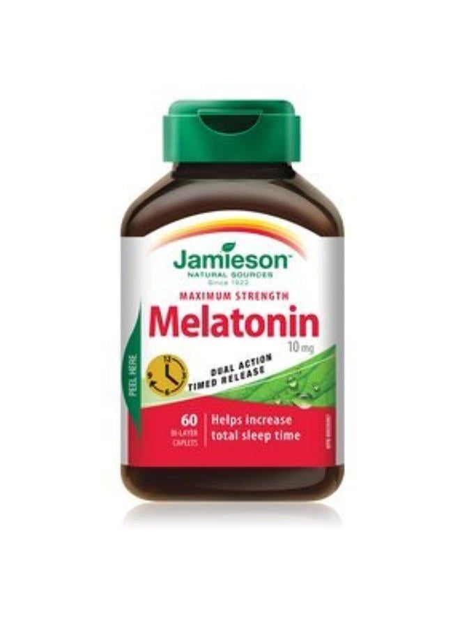 Jamieson Melatonin 10 mg Timed Release Dual Action, 60 caps - Image 1