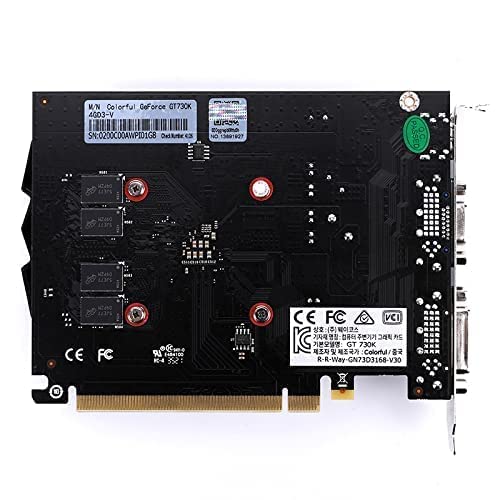 Colorful GeForce GT 730 4GB GDDR3 RAM VRAM Pci_e_x16 Graphics Card with 3 Years Warranty 384 CUDA Core 64bit 667 Clock Speed 1080P Gaming GTA V Valorant PUBG COD Fortnite (GT730K 4GD3-V) - Image 3
