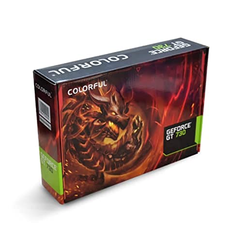 Colorful GeForce GT 730 4GB GDDR3 RAM VRAM Pci_e_x16 Graphics Card with 3 Years Warranty 384 CUDA Core 64bit 667 Clock Speed 1080P Gaming GTA V Valorant PUBG COD Fortnite (GT730K 4GD3-V) - Image 1