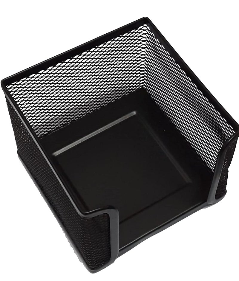 Imprint Black Metal Memo Block Holder with Memo Cube with 650 Papers,Holder Size 10 X 10 X 8 CM - Image 2