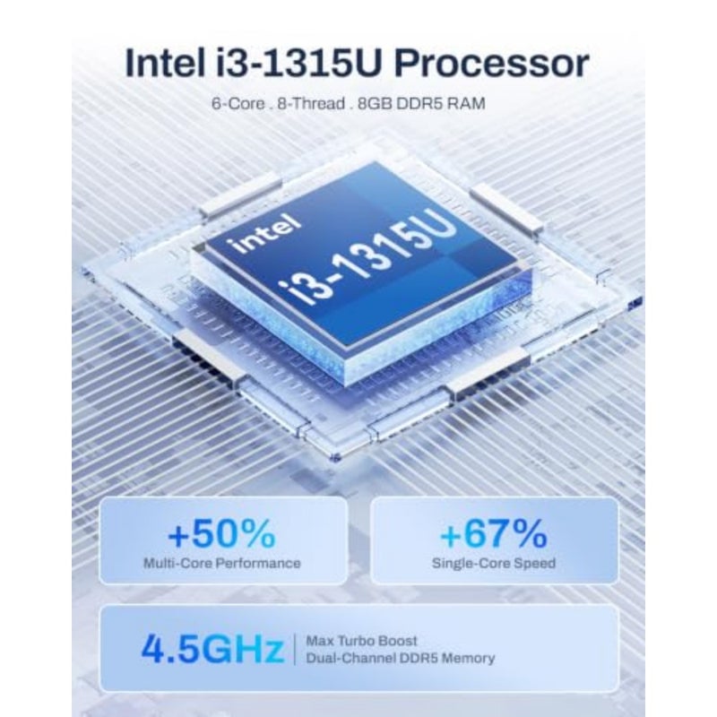 TERRAMASTER F6-425 Pro NAS Server, Intel Core i3-1315U, 8GB DDR5 Diskless - Image 2