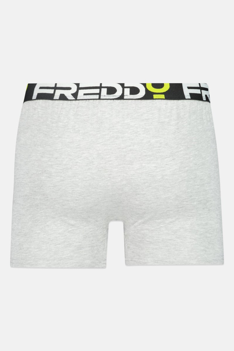 FREDDY Men Brand Logo Trunks, Grey - Image 2