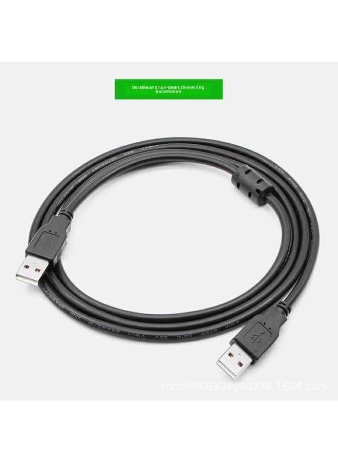Usb2.0 Data Cable Transmission Mobile Hard Disk Box Notebook Computer Cooling Interface Usb Male To Male Cable-Color:Black-Line Length:0.5M Bare Wire Is Not Tied  - Image 4